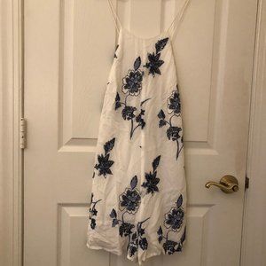 White floral romper